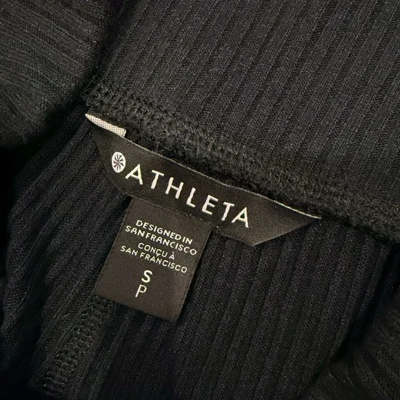 Athleta Harmony Pose Ribbed Pant Size S – Navy Blue Flare Lounge Yoga Pants - Picture 9 of 9